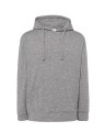 Heren Hooded Sweater JHK JT Kangaroo Grey Melange